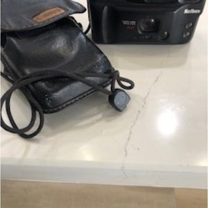 Canon Marlboro Sure Shot Owl Date 35mm Point & Shoot Film Camera untested w/case